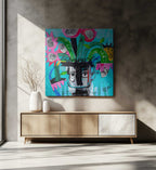 Whimsical Flower Face