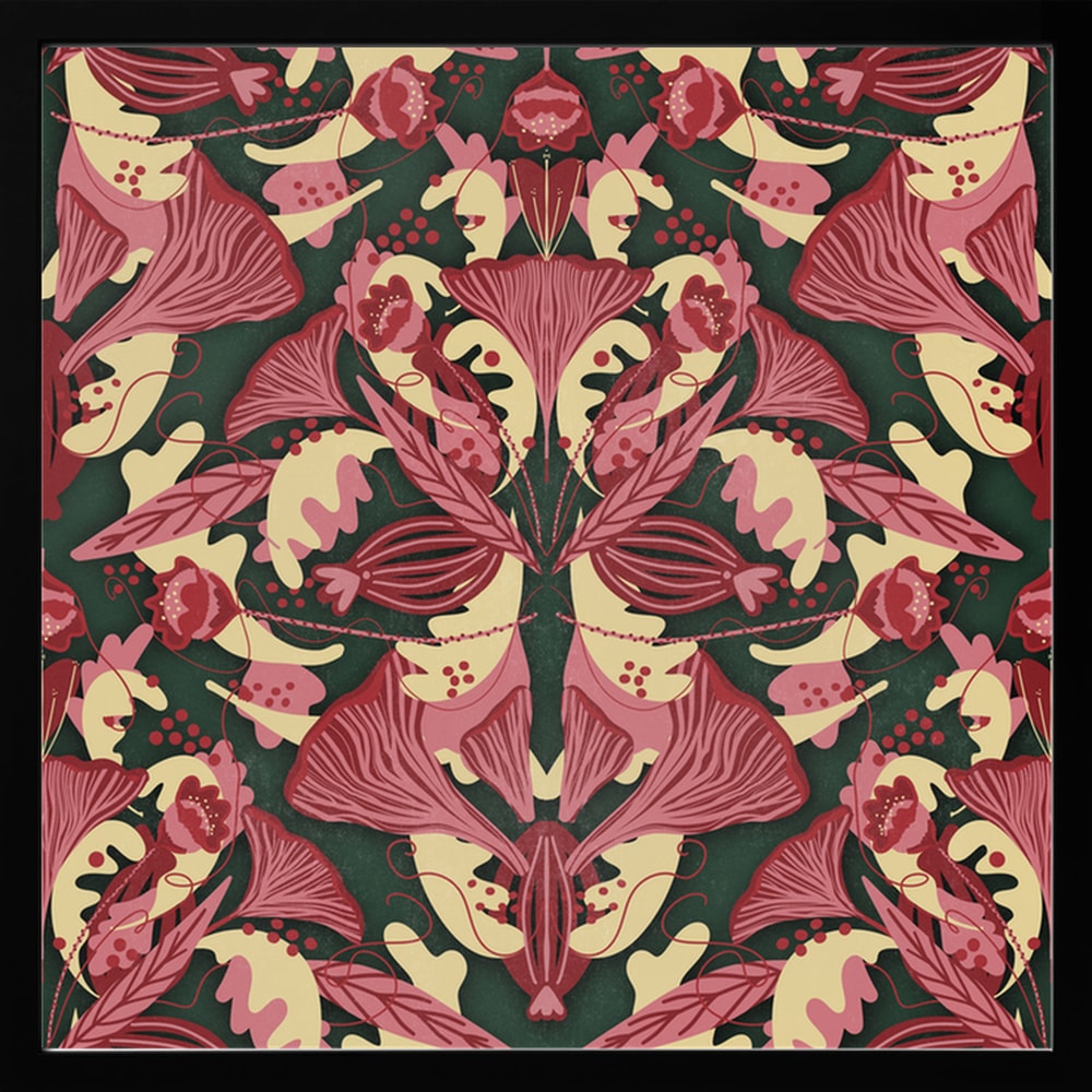 Elegant Pink Botanical Pattern