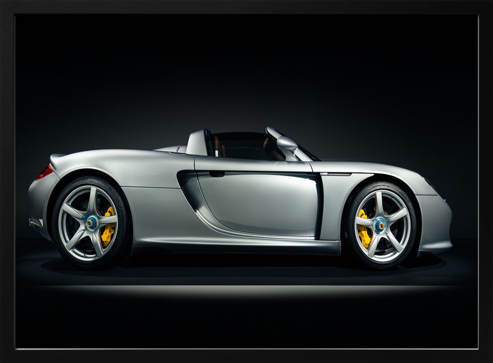 Elegant Silver Supercar