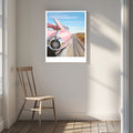 Pink Car Open Road