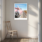 Pink Car Open Road