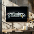 Elegant Silver Supercar