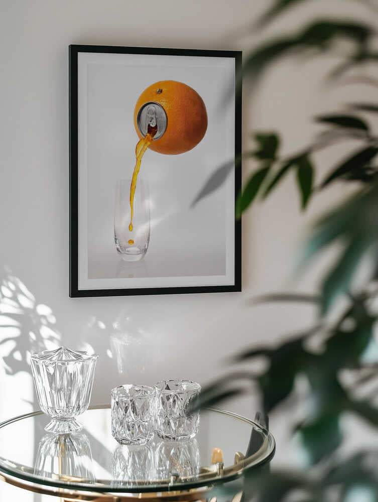 Fresh Orange Pour, arte de Jesús M. García
