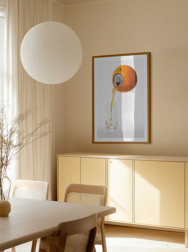 Fresh Orange Pour, arte de Jesús M. García