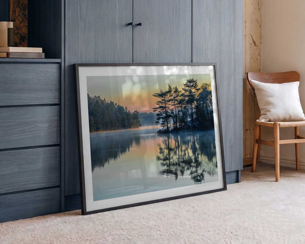 Serene Morning Reflections
