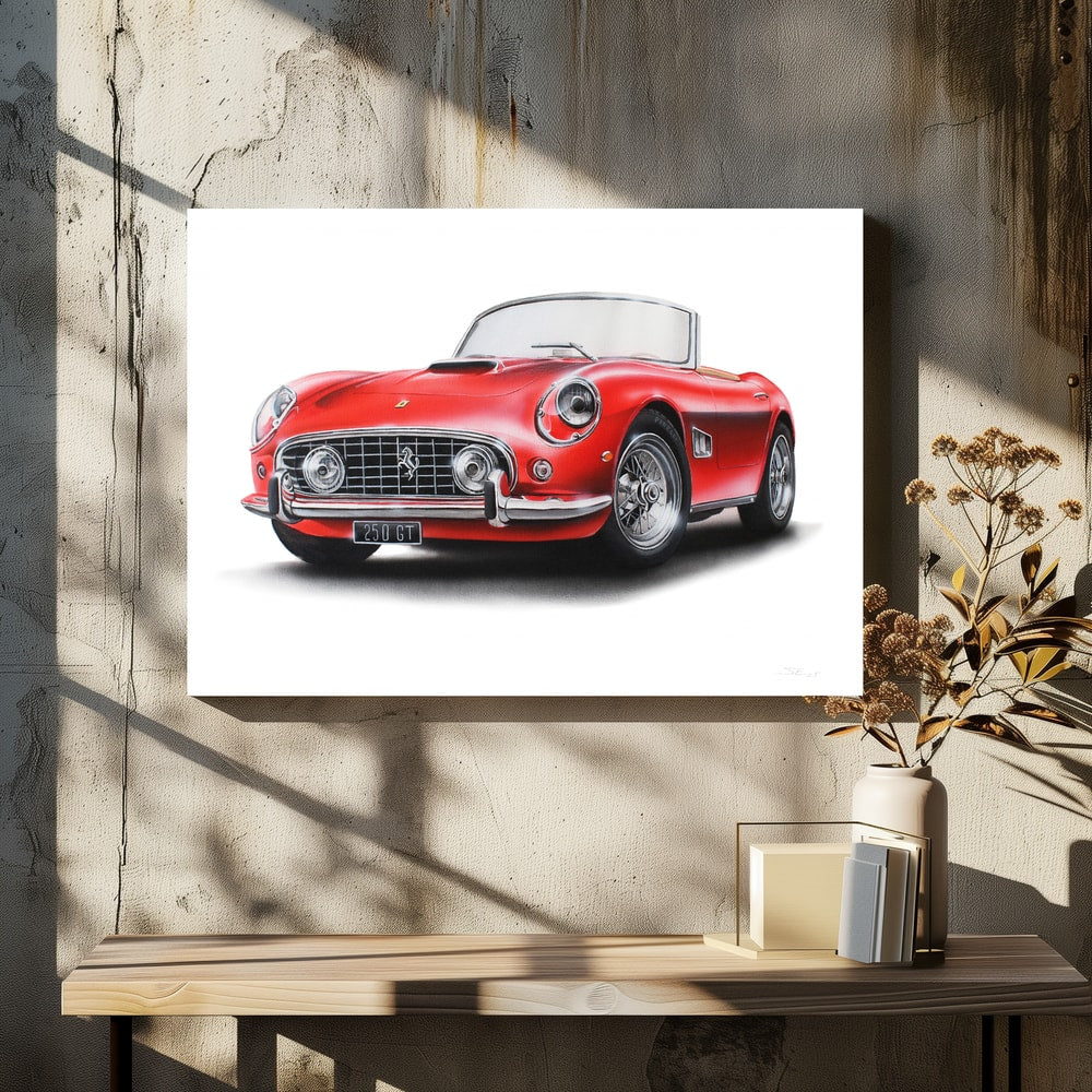 Classic Red Sports Car