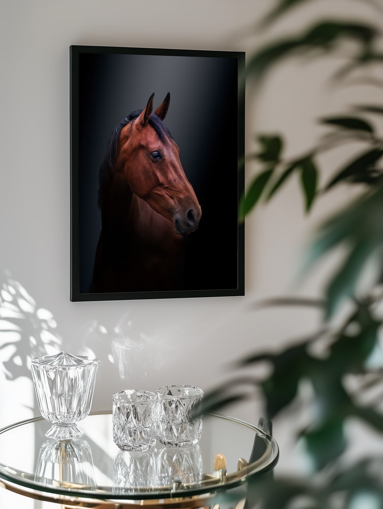 Noble Bay Horse Portrait