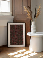 Dark Red Abstract Pattern