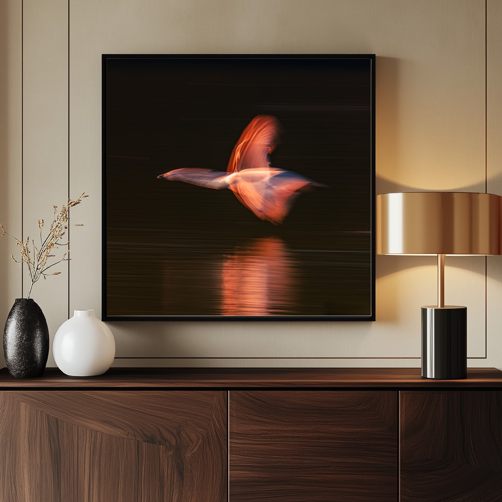 Abstract Glowing Bird