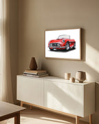 Classic Red Sports Car