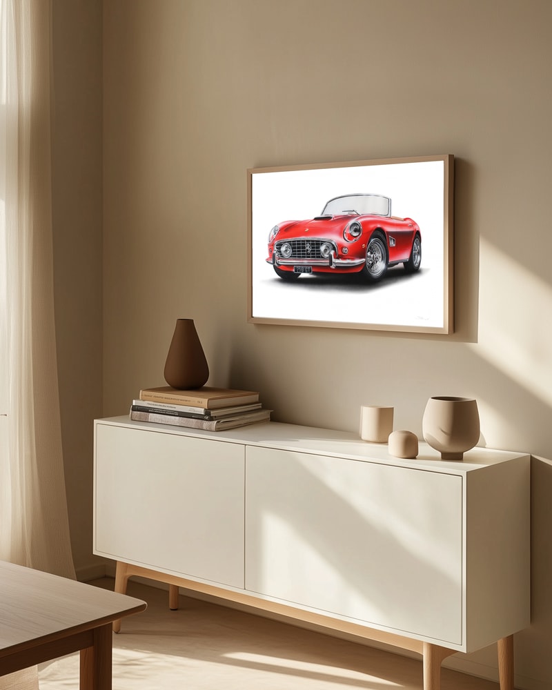 Classic Red Sports Car