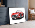 Classic Red Sports Car
