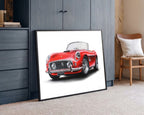 Classic Red Sports Car