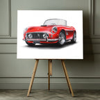 Classic Red Sports Car