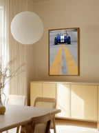 Blue Roadster Waving Drive