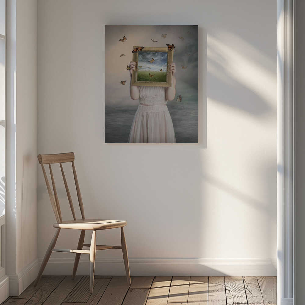 Butterflies Dreamscape Frame, arte de Baden Bowen