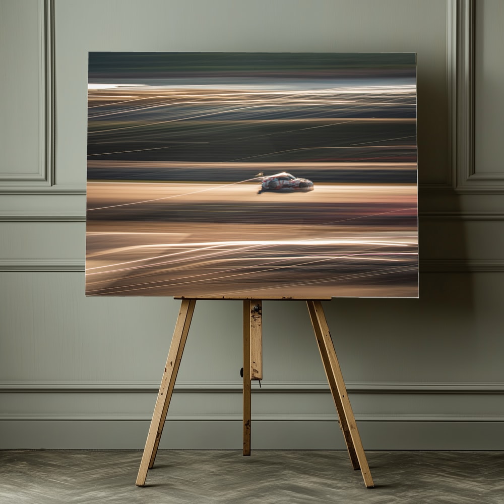 Speeding Race Car
