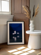 Ethereal Swans In Motion