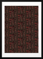 Dark Red Abstract Pattern