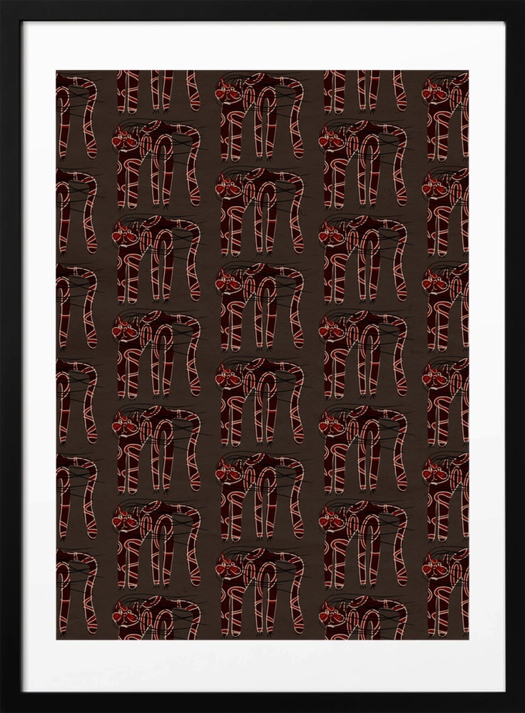 Dark Red Abstract Pattern