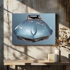 Sleek Blue Classic Car