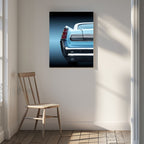 Sleek Blue Classic Car