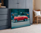 Red Classic Car Motion