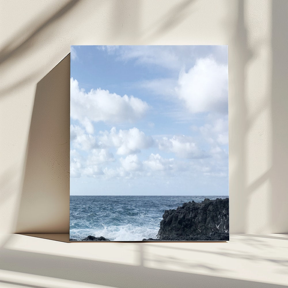 Ocean Waves Rocky Shore