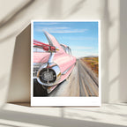 Pink Car Open Road