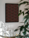 Dark Red Abstract Pattern