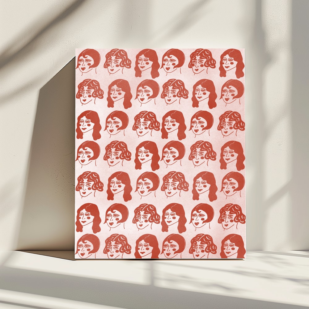 Vintage Flapper Faces