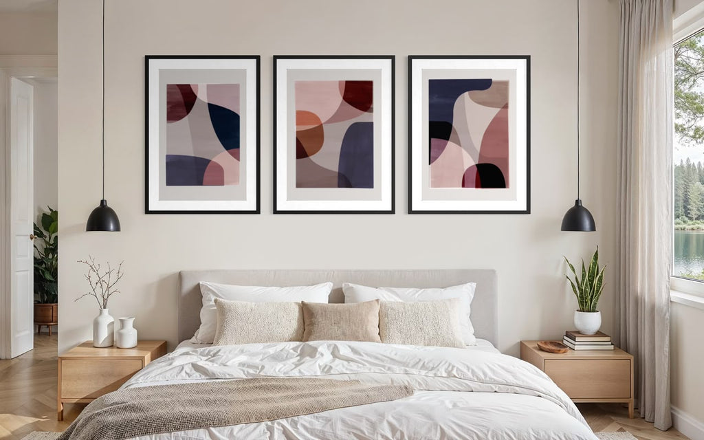 Formas y Color · Trío — marco negro