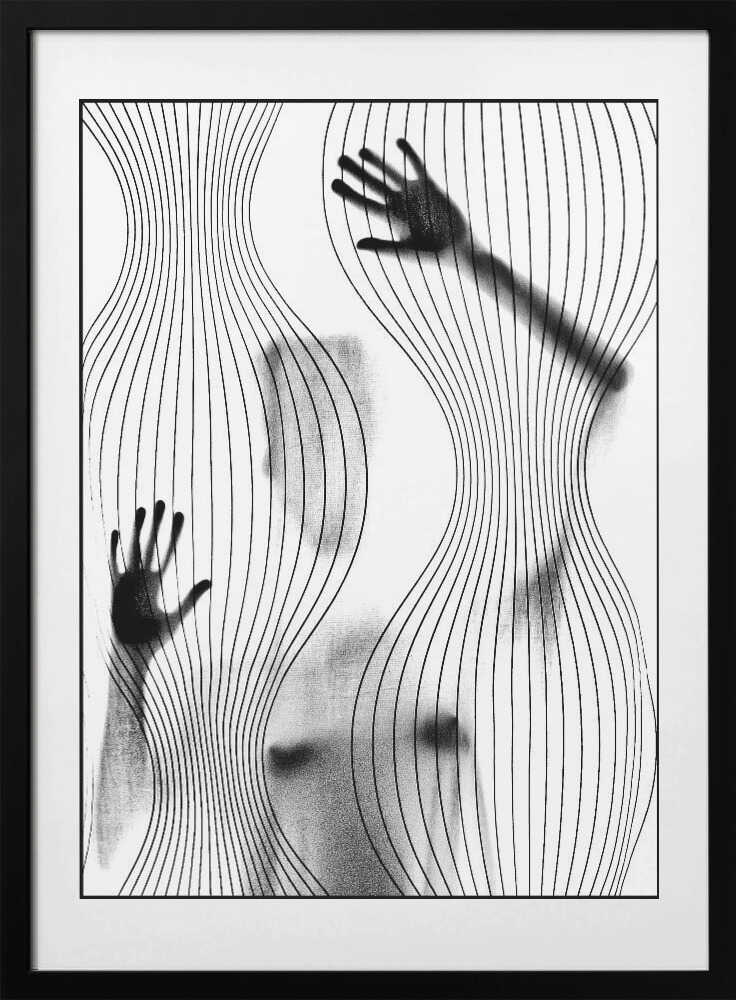 Sensual Body Lines, arte de Frank Lindstrøm con marco
