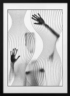 Sensual Body Lines, arte de Frank Lindstrøm con marco