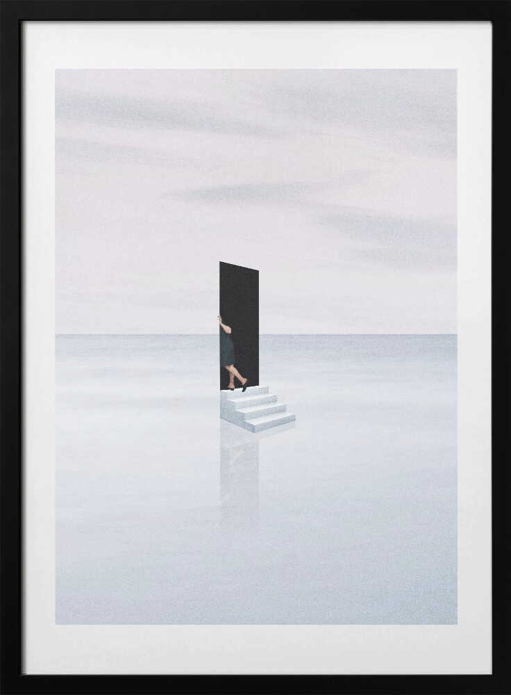 Escapism, arte de Maarten Léon con marco