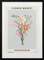 Flower Market Stockholm, arte de NKTN con marco