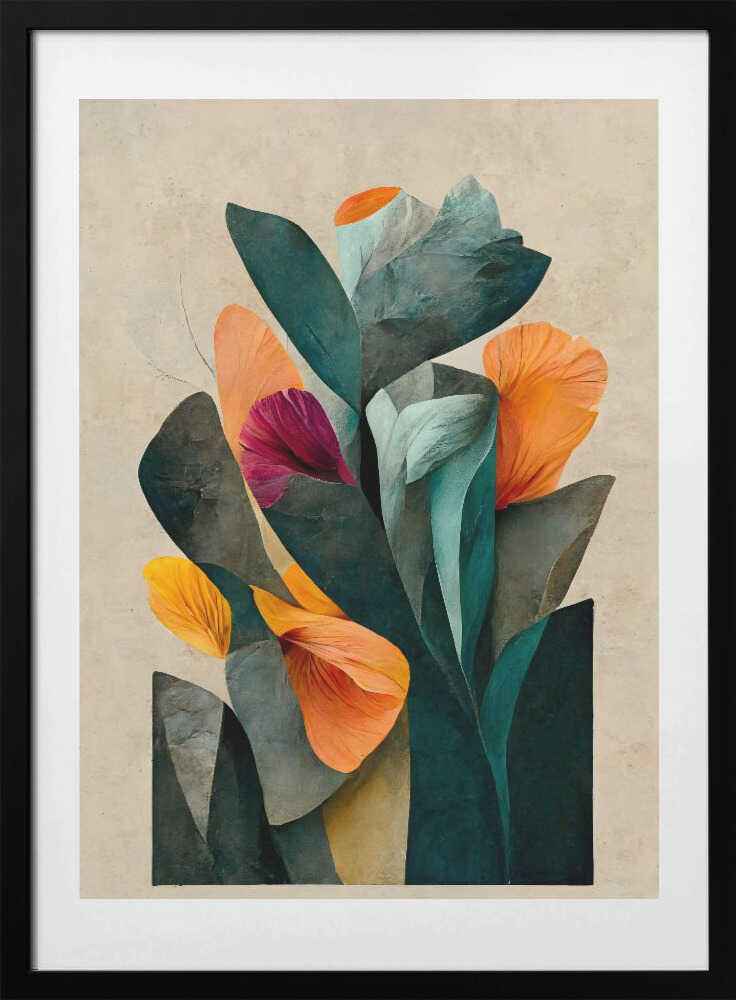 Petals in Harmony, arte de Treechild con marco