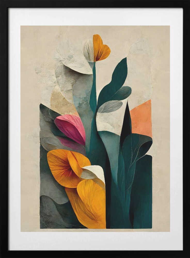 Floral Symphony, arte de Treechild con marco