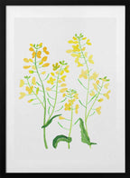 Watercolor Spring Flowers, arte de Kata Botanical con marco
