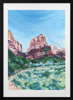 Vibrant Desert Landscape, arte de Pauline Wegman | Key and Sea Creative con marco