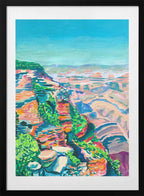 Vibrant Grand Canyon, arte de Pauline Wegman | Key and Sea Creative con marco