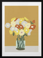 Warm Floral Bouquet, arte de Sharyn Bursic con marco