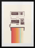 Retro Instant Rainbow, arte de Florent Bodart con marco
