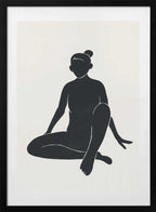 Serene Woman Silhouette, arte de jay stanley con marco