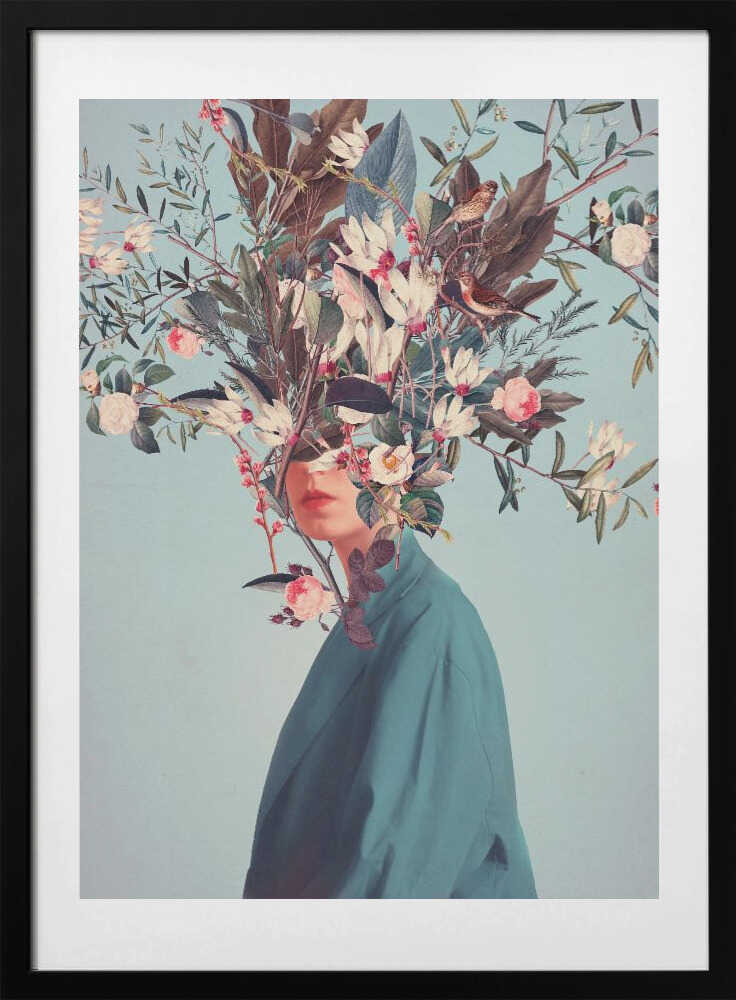 I Was Hidden but You Saw Me, arte de Frank Moth con marco