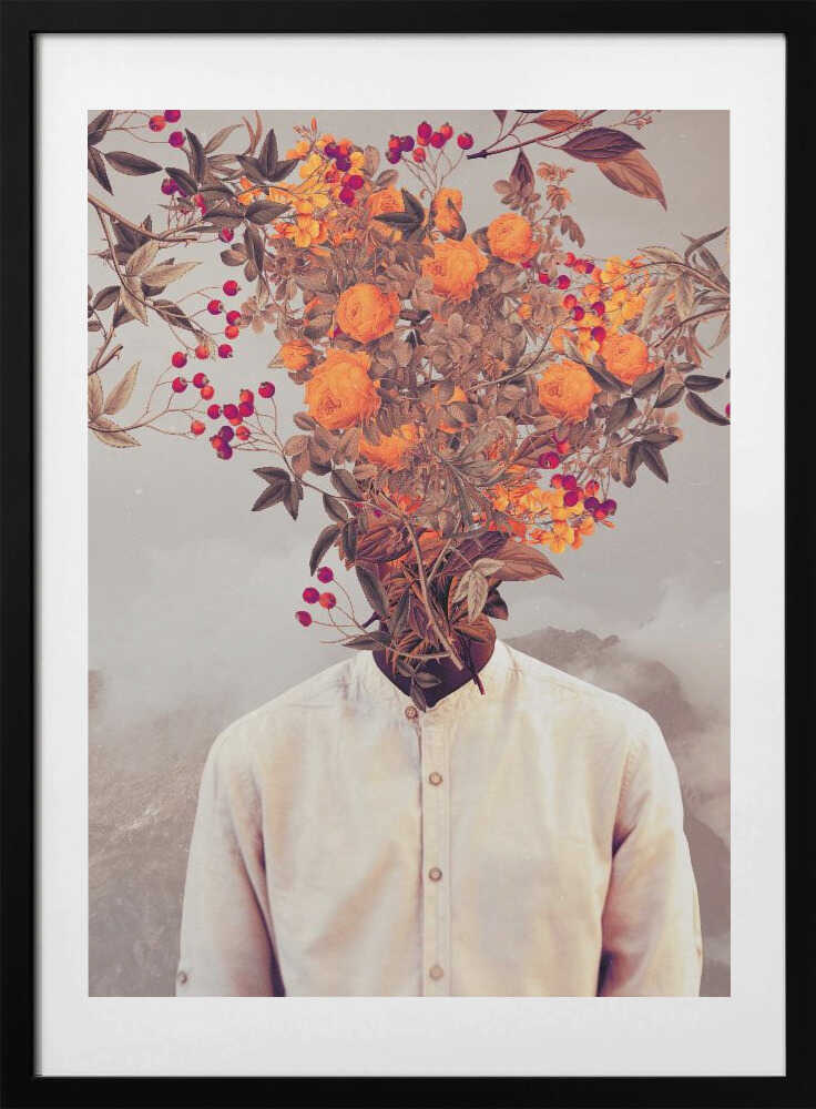 Bright Bloom, arte de Frank Moth con marco