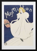 May Milton Poster(1895), arte de TOULOUSE LAUTREC con marco
