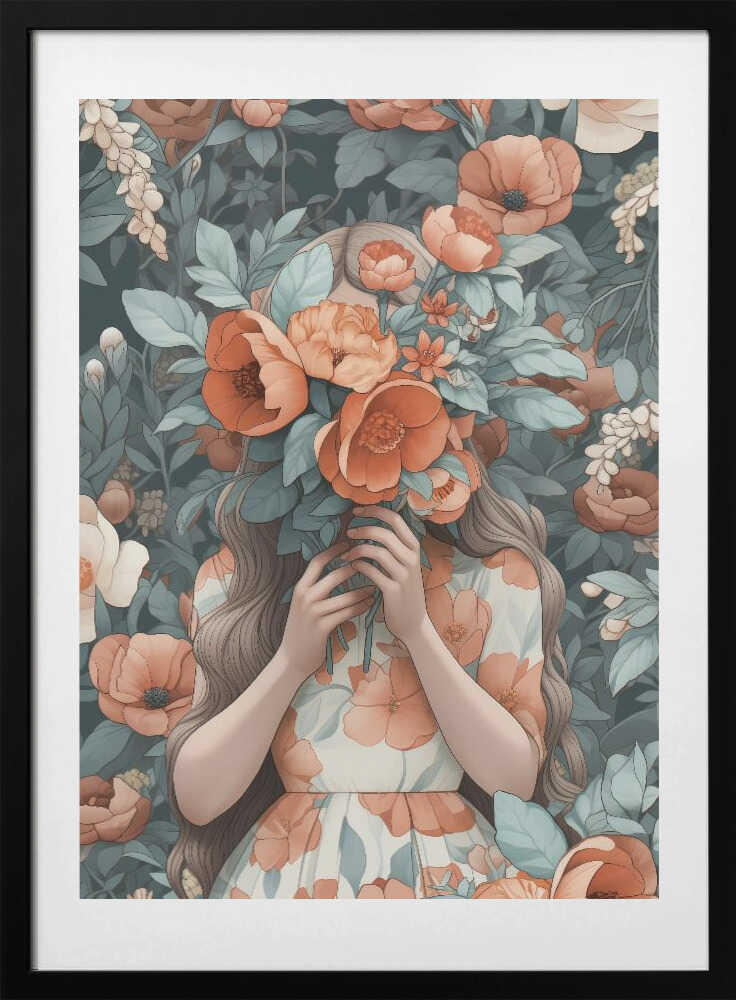 Blossom Veil Dreams, arte de Treechild con marco