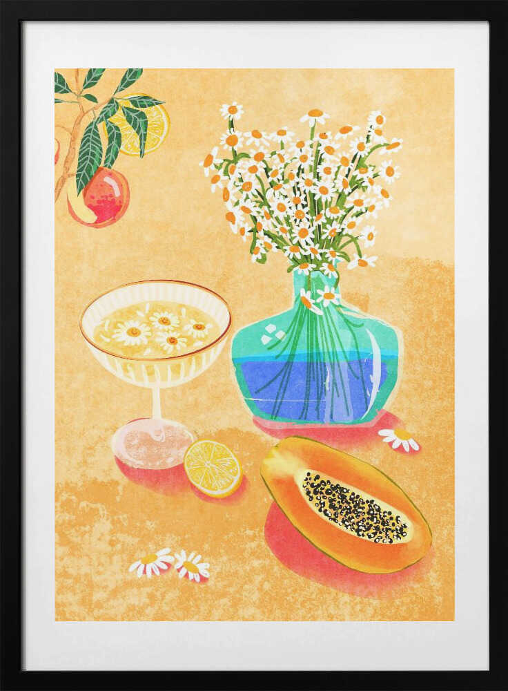 Summer Day Vibes, arte de Raissa Oltmanns con marco