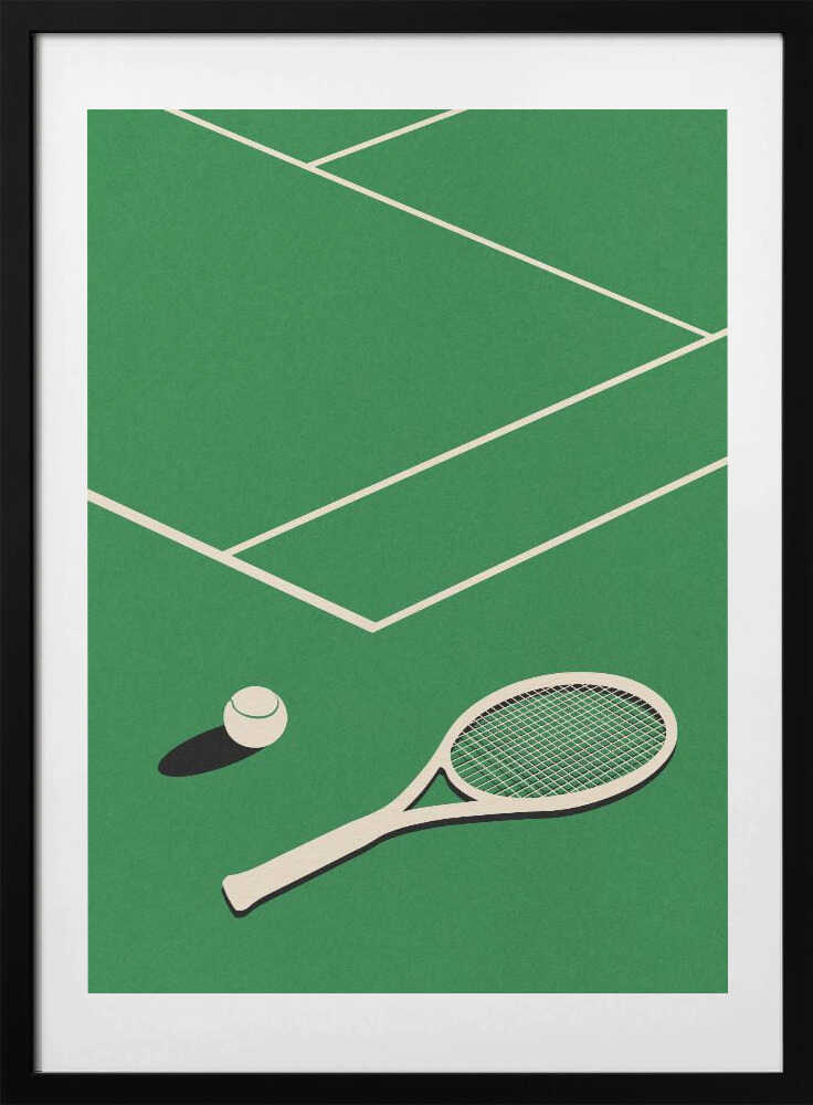 Rosi Feist Lawn Tennis Club, arte de Rosi Feist con marco